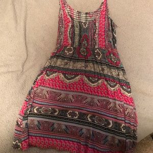 Multicolor tank top dress